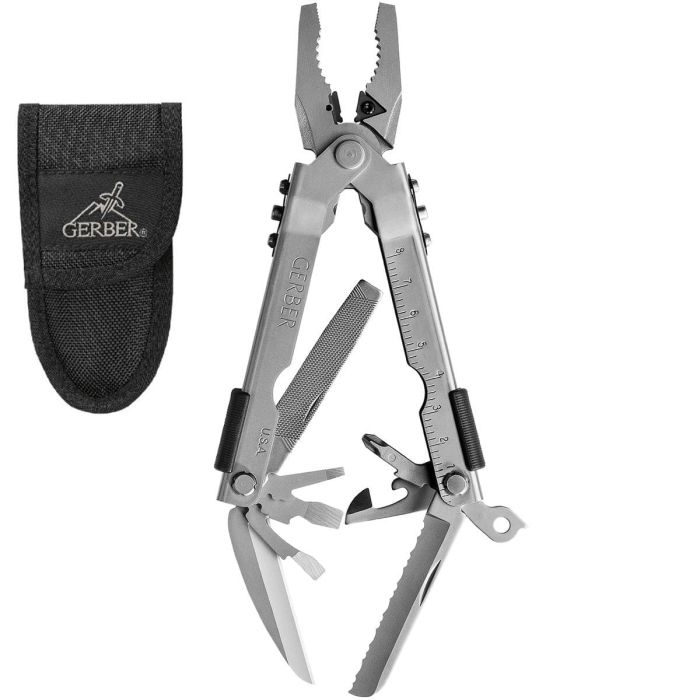 Gerber MP600 Bluntnose Multi-Tool (Stainless Steel w/ Nylon Sheath)