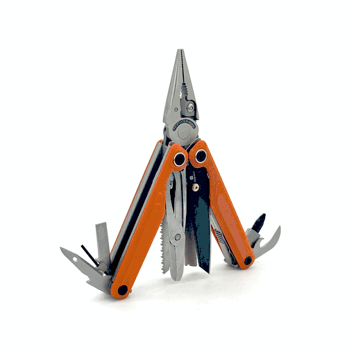 Leatherman wave alpha orange GIF