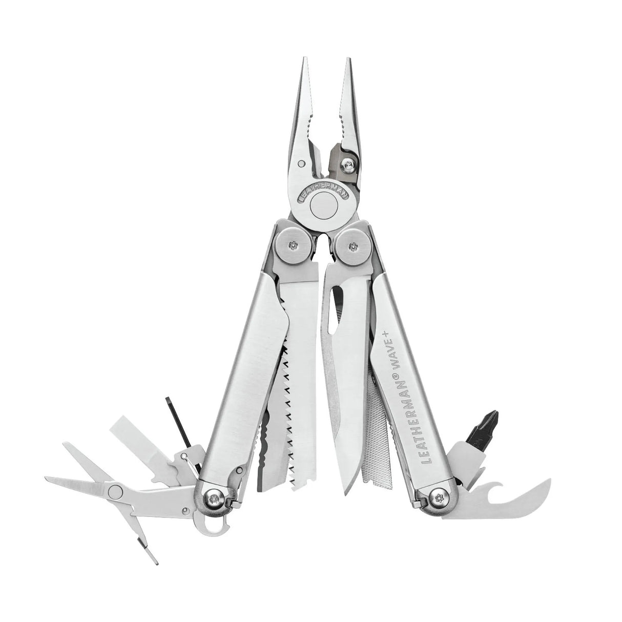 Leatherman Wave+ Multi-Tool (Stainless Steel w/ Nylon Sheath)