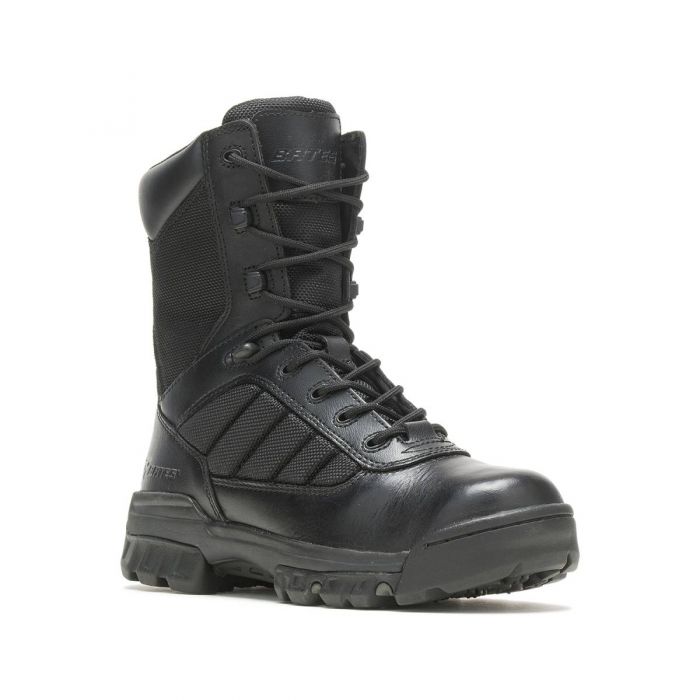 Women's side zip tactical boots top