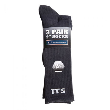 5.11 3-Pack Socks - 6 inch (Black)