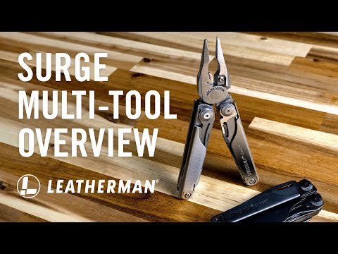 Leatherman Surge Multi-Tool (Stainless Steel) (Customised)